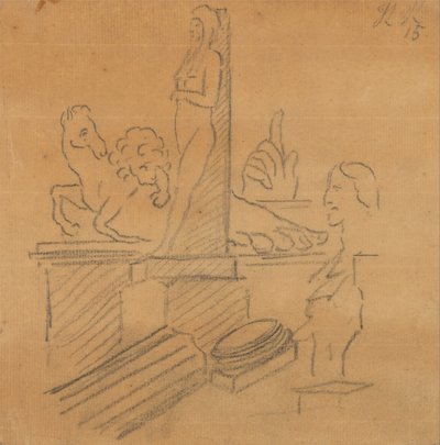 Statues and Ruins by John Robert Cozens